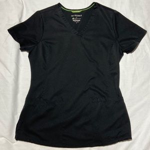 Healing Hands Scrub Top. Small. Black. H&H Works. Monica Top.